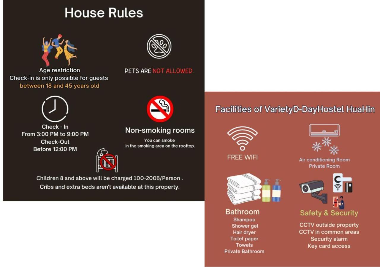 Varietyd-Dayhostel Huahin מראה חיצוני תמונה